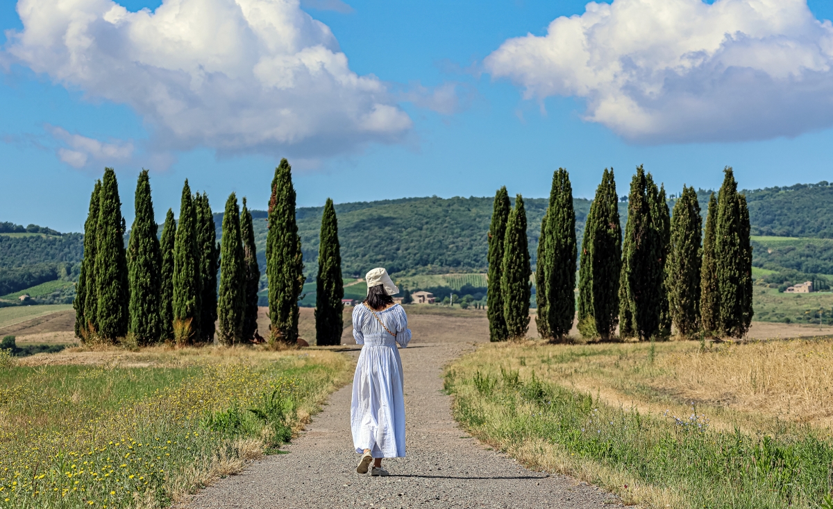 viaggio in Toscana - cipressi della Val d'Orcia