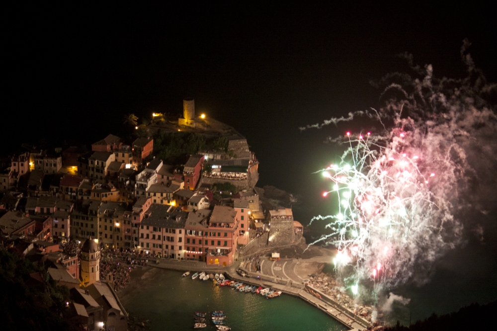 Vernazza S. Margherita, fuochi d'artificio